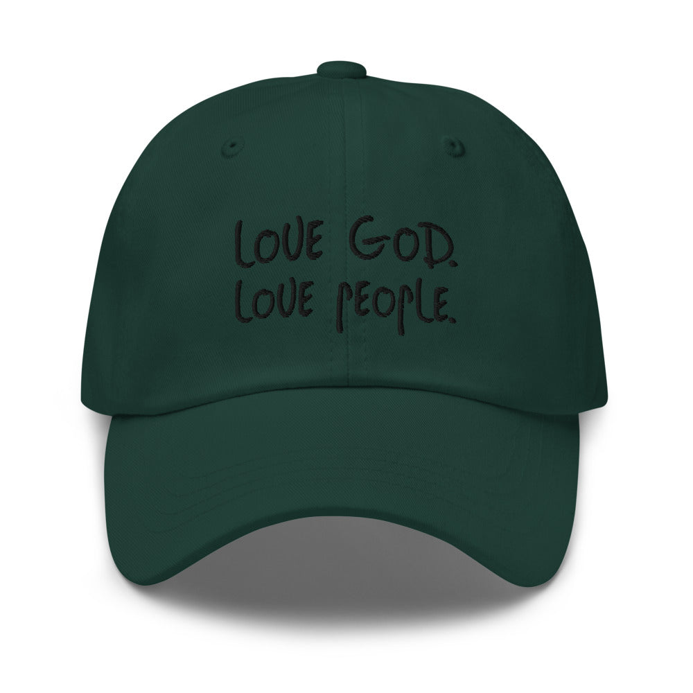 Love God Love People Dad Hat